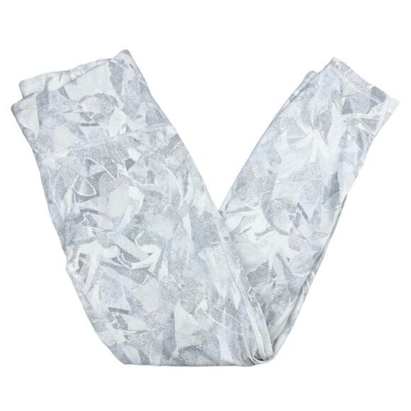 LULULEMON Train Times 7/8 Pant 25" Sz 6 Jasmine White Multi / White - Picture 2 of 5